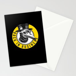 Plague Doctor Back In Business Steampunk Stationery Card