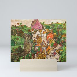 Egon Schiele - Landscape at Krumau 1916 Mini Art Print