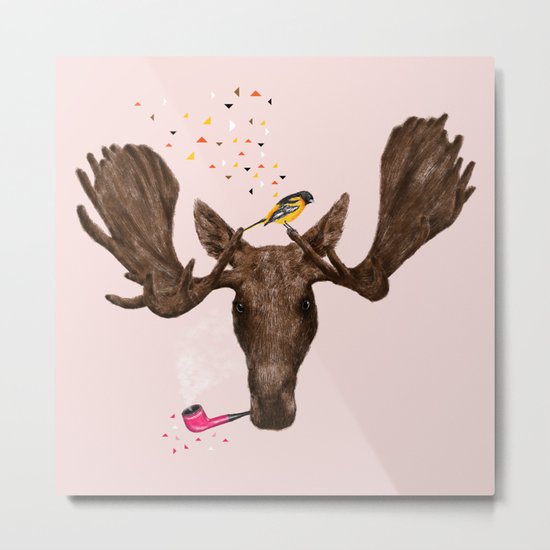 Moose II Metal Print