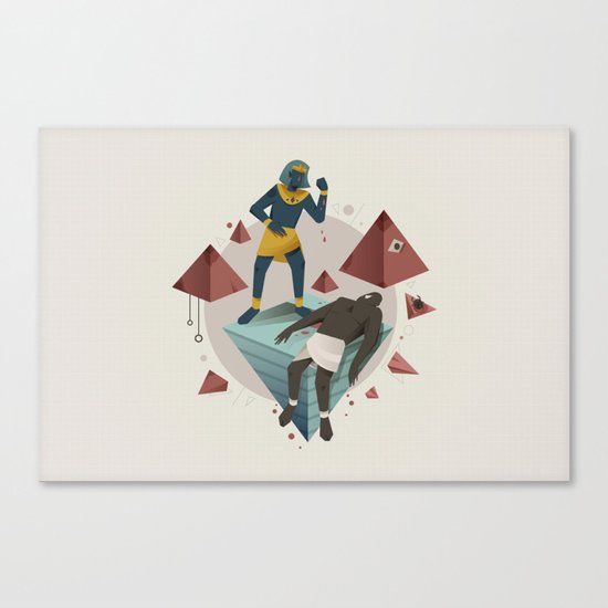 Moses Murders a Man (By Tommy Chandra) Canvas Print