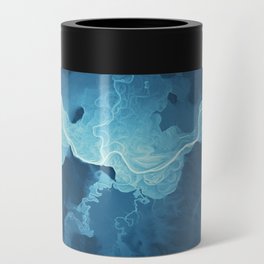 Willamette Channels 10-year Anniversary—Powder Blue with subtle shaded relief Can Cooler