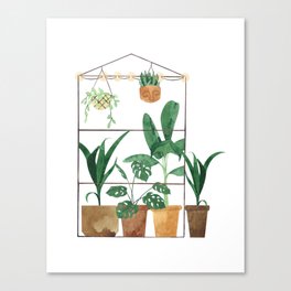 Summer Tropical Gardening I Canvas Print