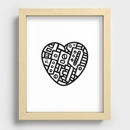 Iron heart (B&W Edition) - PM Recessed Framed Print