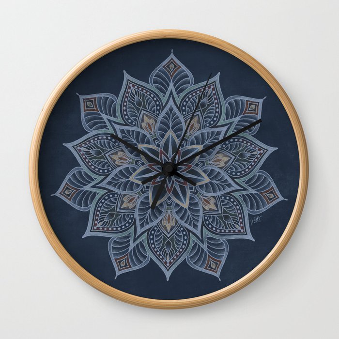 Essence - blue/multi Wall Clock