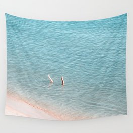 Ocean Duo - Aerial Beach photography by Ingrid Beddoes Wall Tapestry