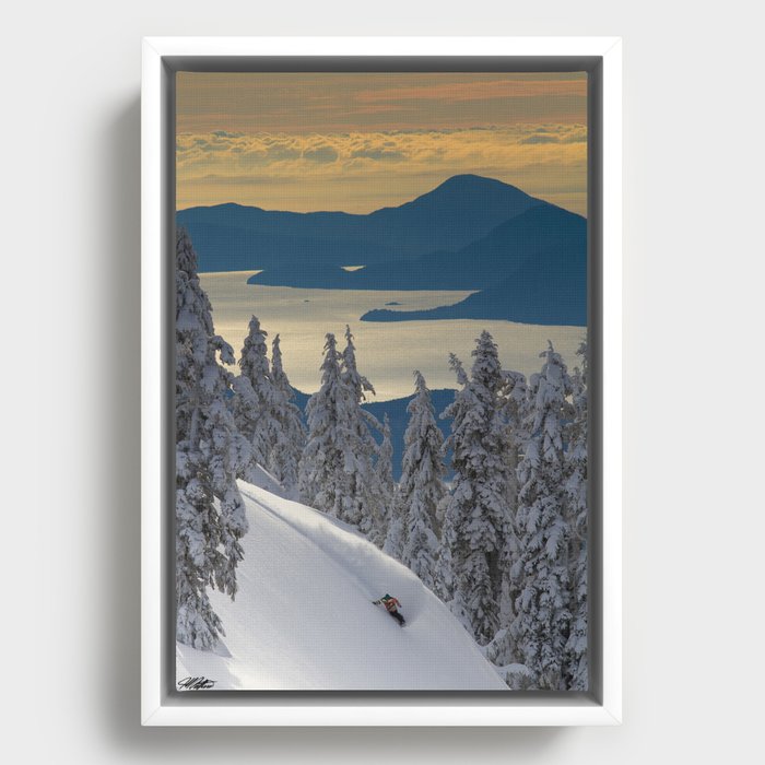 LIMITED EDITION (Almost sold out)  - KEVIN SANSALONE / HOWE SOUND SQUAMISH BC Framed Canvas
