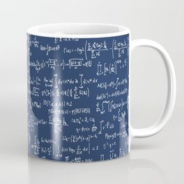 Math Equations // Navy Mug