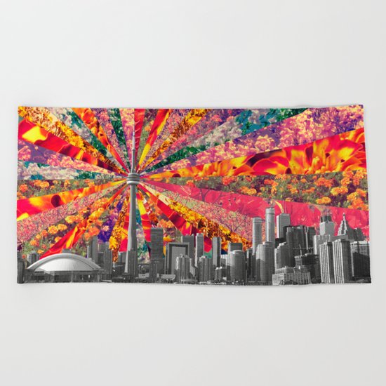 Blooming Toronto Beach Towel