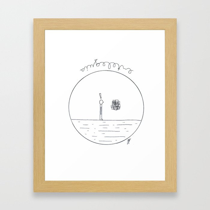 Just a simple thing Framed Art Print