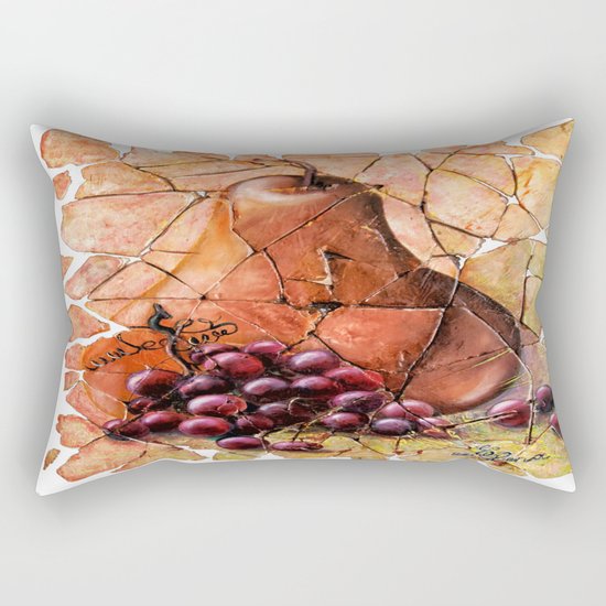 Pear & Grapes Fresco Rectangular Pillow