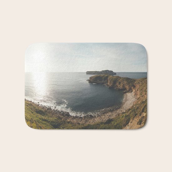 Ocean at sunset Bath Mat