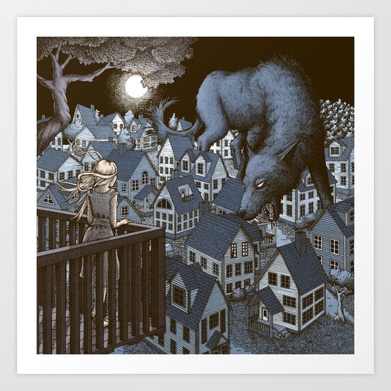 Fenrir Art Print