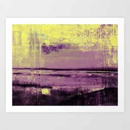 Yellow Color Patches Art Print