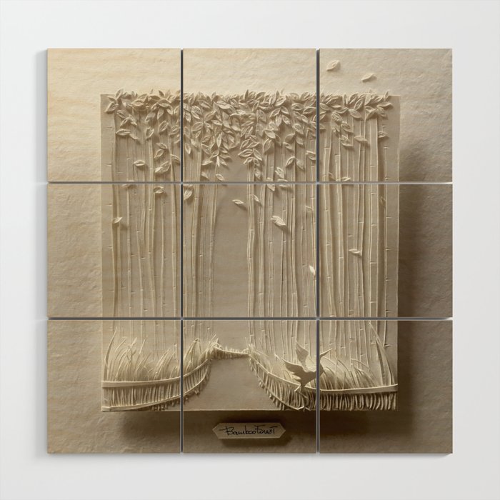 Bamboo forest Wood Wall Art