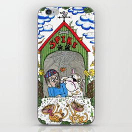 In the doghouse again iPhone Skin