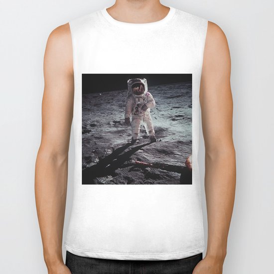 moon man Biker Tank