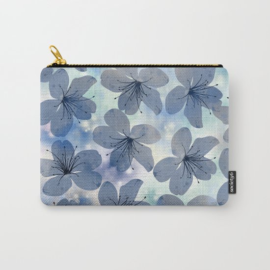 Floral Pattern C Carry-All Pouch