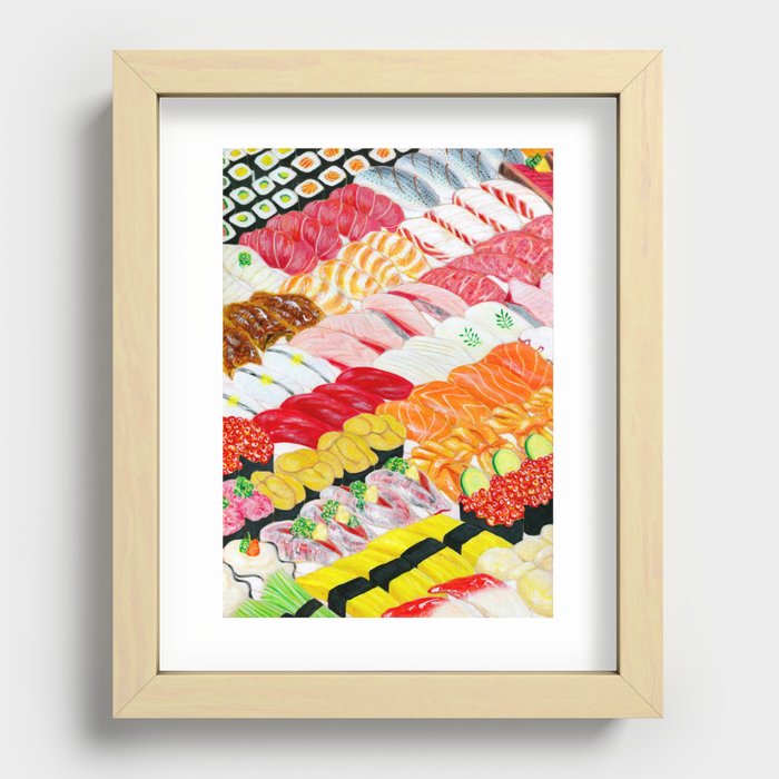 Sushi Recessed Framed Print