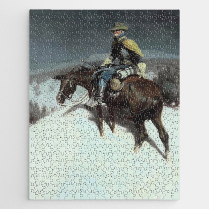 “Custer Trooper” by W Herbert Dunton Jigsaw Puzzle
