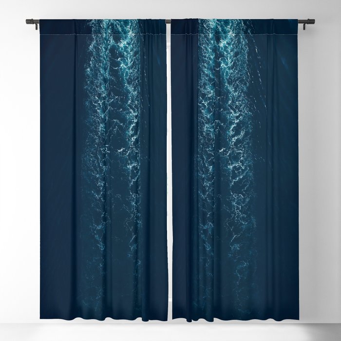 Wake Behind The Boat | Ocean Waves  Blackout Curtain