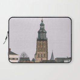 City view of Zutphen - Skyline in the Netherlands - Charming Town with Church in Holland - Travel Photography Laptop Sleeve