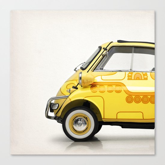 Yellow Submaretta Canvas Print