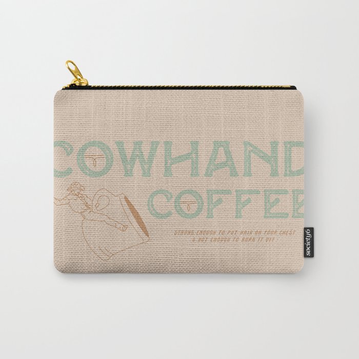 Cowhand Coffee - Mint, Mauve & Cream Carry-All Pouch