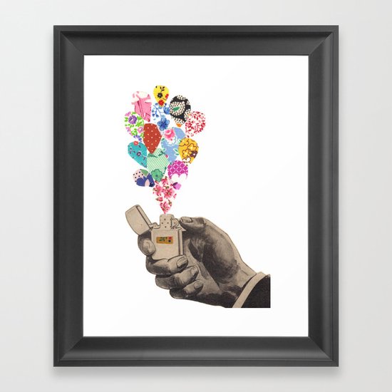 The Flame Framed Art Print