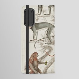 Vintage Jungle Monkey Print Android Wallet Case