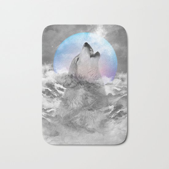 Maybe the Wolf Is In Love with the Moon Bath Mat