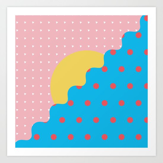 Memphis Style N°6 Art Print