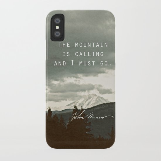 The Mountain is Calling iPhone Case