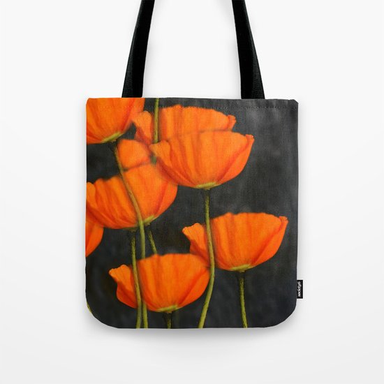 Poppies(orange). Tote Bag