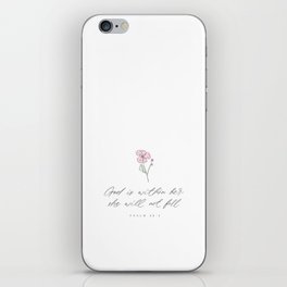 God is within her;she will not fall.PSALM 46:5 | Bible verse | Scripture iPhone Skin