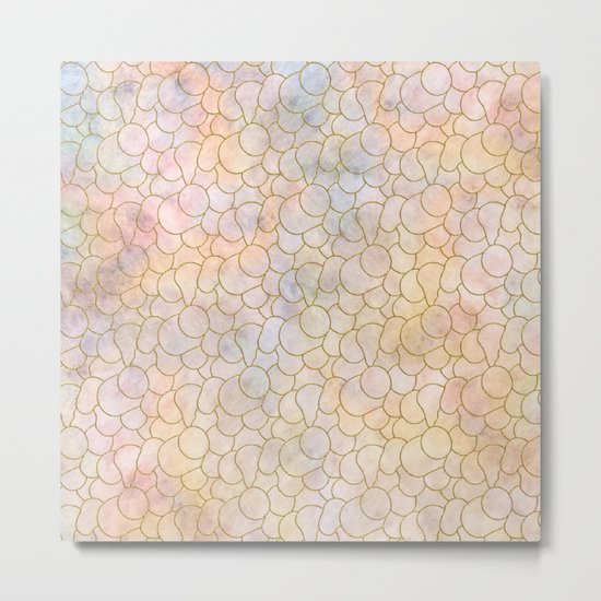 SOFT PASTELS PATTERN (abstract) Metal Print