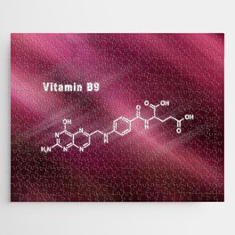 Vitamin B9, folic acid, Structural chemical formula Jigsaw Puzzle