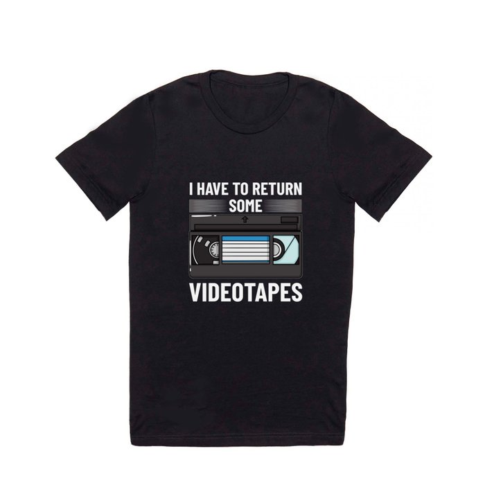VHS Player Videotape Video Cassette Tape Recorder T Shirt