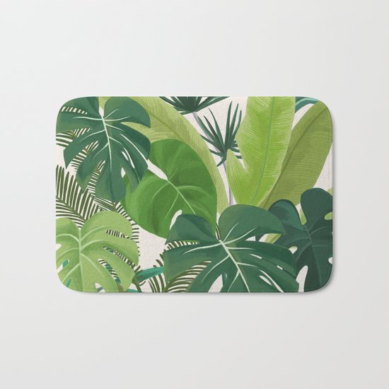 Tropical Party art illustration Bath Mat