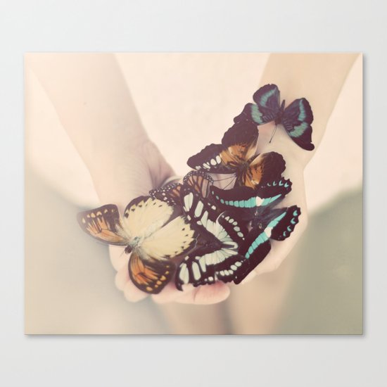 butterfly collector Canvas Print