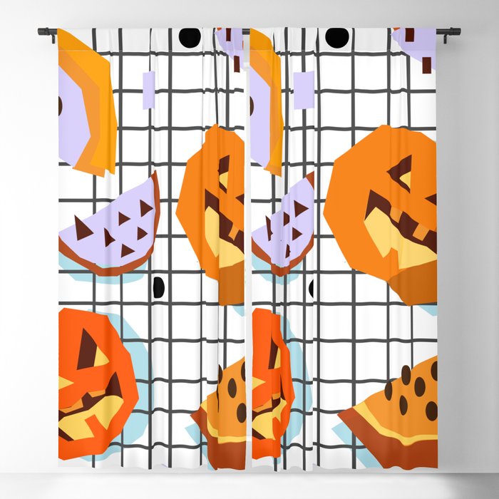 Happy Halloween Pumpkins Blackout Curtain