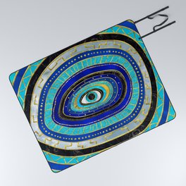 Evil Eye Amulet Ornament Picnic Blanket