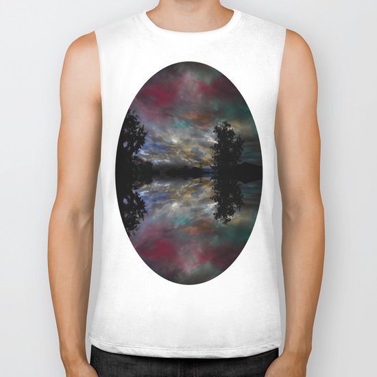 Here and There Biker Tank