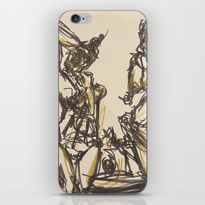 bodies in gold iPhone Skin