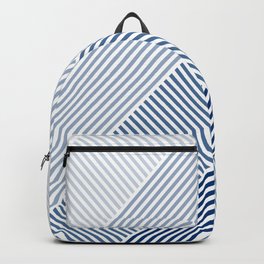 Blue Shades Lines  Backpack