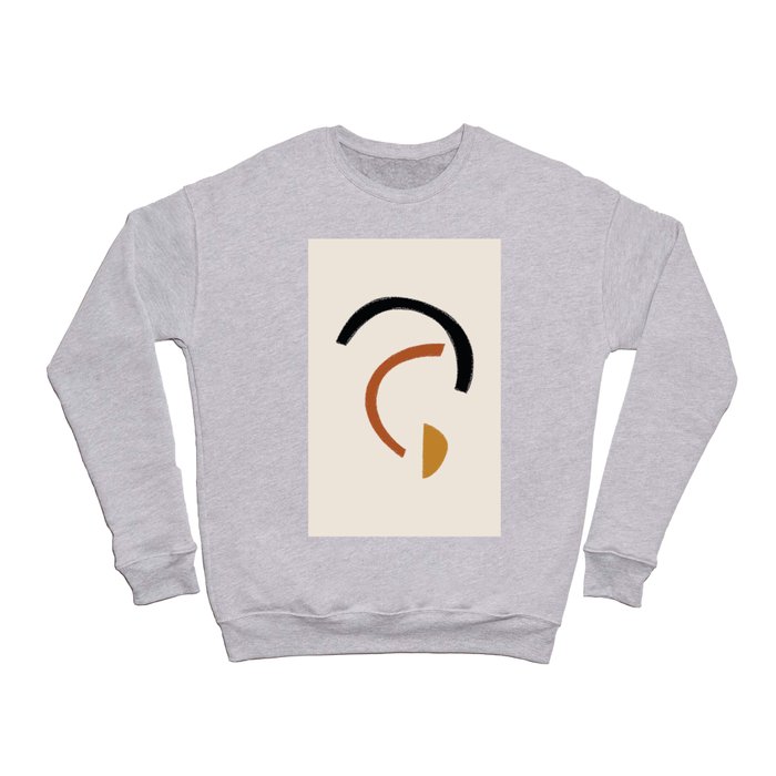 Minimal Shapes Flipped Arcs Crewneck Sweatshirt