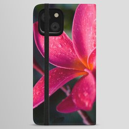 Plumeria Pink Pua Melia ke Aloha Maui iPhone Wallet Case