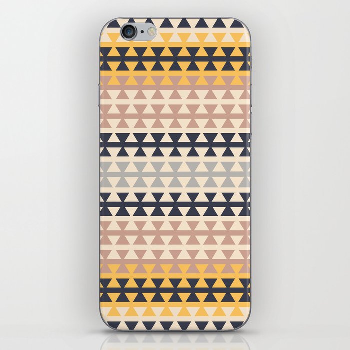 Desert Boho Ethnic Pattern with Triangles iPhone Skin