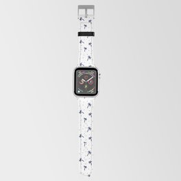 Navy Blue Doodle Palm Tree Pattern Apple Watch Band