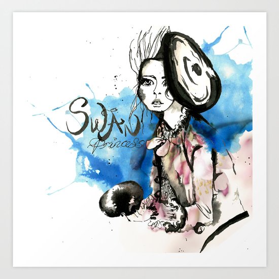 Swan Princess Art Print