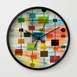 Mid-Century Modern Art 1.3 -  Graffiti Style Wall Clock